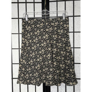 Vintage Express Sheer Lined Floral‎ Skirt Y2K Romantic Coquette Small